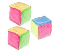Beaupretty 3 pièces Dés Géants Éducatifs Lot de Cubes Souples avec Fentes pour Cartes Jouets Dapprentissage pour Classe Interaction Familiale et Jeux Ludiques