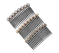 Beaupretty 3 Pièces En Plastique Fille Cheveux Côté Peigne Perle Cheveux Peigne PC Acrylique Cheveux Côté Peigne Pour Femmes Perle Cheveux Accessoires Pour Femmes