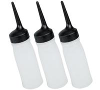 Beaupretty 3 Pièces Flacons à Bec Verseur Vides En Pp Pour Application Huiles Capillaires Teintures Et Produits De Soin Lot Goulot Fin Pour Dosage Précis