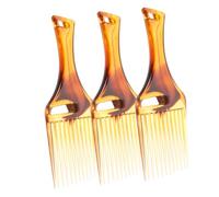 Beaupretty 3 Pièces Lot De Peignes De Coiffure Pour Hommes Peigne à Huile Pour Barbier Avec Dents Larges Et Surface Polie