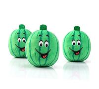 Beaupretty 3 pièces Peluche Sonore pour Chien Peluche Douce Design Pastèque Aide à Réduire Lennui Comportement Destructeur des Chiots