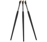 Beaupretty 3 Pièces Pinceau Plat Correcteur Pour Sourcils Pinceau Biseauté Pour Eye-liner Et Fard à Paupières Outil De Maquillage Pour Yeux