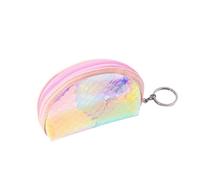 Beaupretty 3 Pièces Pochette TPU Holographique Style Maiden Étanche Motif Écailles de Poisson Lot de Portefeuilles Petits pour Cartes Clé