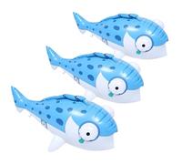 Beaupretty 3 Pièces Poissons Gonflables pour Garçon Fille Flottant Forme de Poisson pour Piscine Décorations Anniversaire Océan et Fournitures Thème Accessoires de Jeu Aquatique
