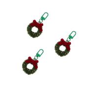 Beaupretty 3 Pièces Porte-clés Guirlande de Mini Polyester et Fil Galvanisé Pendentif Multifonction pour Sac et Clés Accessoire de Fête pour et Femmes