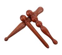 Beaupretty 3 Pièces Wooden Massage Stick Set For Muscle Relief And Body Sculpting Sandalwood Meridian Therapy Tools With Ergonomic Grip For Deep Tissue Massage