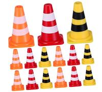 Beaupretty 30 Pièces Mini Cônes de Chantier Colorés pour Signalisation Routière Éducatif Compact pour Apprentissage Sécurité Routière des Garçon Fille Robuste et