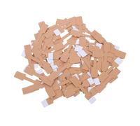 Beaupretty 300 Pièces Étiquettes Bijoux Autocollantes Papier Kraft Marron Étiquettes Prix Blanches Adhésives Pour Bagues Bracelets Colliers pour Affichage et Vente