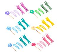 Beaupretty 30pièces Épingle à Cheveux Fleur Croix Barrette Latérale pour Fille Lot de Pinces Cheveux Simples Accessoire Coiffure Couleur Aléatoire