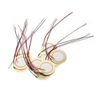 Beaupretty 35 Pièces Lot de Disques Piézoélectriques Cuivre avec Fils Transducteur Acoustique pour Déclencheur Buzzer et Capteur Piezo pour Guitare et Batterie et Résistant Chaleur
