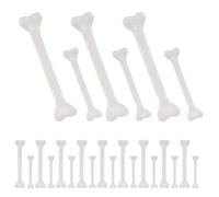 Beaupretty 36 Pièces Décorations D’ossements en Plastique Blanc | Aspect Osseux Réaliste et Effrayant, Réutilisable, pour Table, Événements, Costumes de Homme des Cavernes et Cosplay