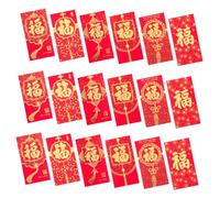 Beaupretty 36 Pièces Envelopes With Chinese Character Traditional Money Bags For Chinese Year Festival And Gifts Decorative Pockets For Money And Cards Celebration