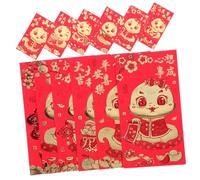 Beaupretty 36 Pièces Enveloppes Rouges Chinoises Traditionnelles Papier Robuste pour An Année Du Serpent Pochettes Dargent Chanceuses avec Motifs Cartoons Lot de Designs