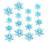 Beaupretty 36pièces Flocons de Résine Décoratifs Petits Accessoires de Noël Forme de Flocon pour Loisirs Créatifs