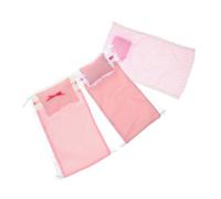 Beaupretty 3ensembles Lit pour Poupée Literie pour Maison Miniature Ensemble De Meubles De Chambre Accessoires De Poupée Draps Miniatures Jouet De Jeu pour Garçon Fille