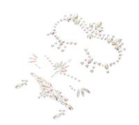 Beaupretty 3feuilles Glow in The Dark Face Gems Stickers Rhinestone Face for Halloween Cosplay Festivals Parties