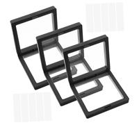 Beaupretty 3pièces Boîte De Rangement Transparente Et Porte-outils De Manucure Avec Boîtes Et Bandes Acryliques Haute Transparence Pour Présentation Professionnelle Pour Salons De Manucure Et