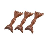 Beaupretty 3pièces Peigne De Massage Chevelu à Double Tête Bois Outil De Massage Pour Tête Cou Soulage La Fatigue Compact Pour Voyages Et Usage Domestique