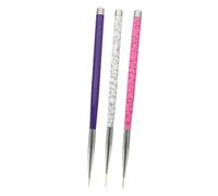 Beaupretty 3pièces Pinceaux De Design Pinceau Liner Et Pinceau De Peinture Pour Nail Art Outils De Décoration Pour Manucure à Et Salons