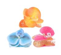 Beaupretty 3pièces Pins De Cheveux Floraux Pour Femmes Forme De Phalaenopsis Avec Conception Antidérapante Pour Cheveux Épais Pour Coiffures Romantiques Et Occasions Élégantes