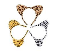 Beaupretty 3pièces Serre-têtes Oreilles Animaux pour Filles Accessoires de Cheveux Décoratifs pour Fêtes Parures Jolis et Pratiques