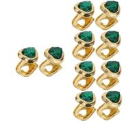 Beaupretty 4 Ensembles Grills Dentaires Métalliques De Cœur Accessoire De Cosplay Hip Hop Pour Look Unique Et Élégant 2 Pièces * 4