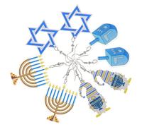 Beaupretty 4 Paires Boucles Oreilles Hanukkah pour Oreilles Élégantes et Décoratives Accessoires Esthétiques pour Saint et Fêtes