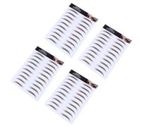 Beaupretty 4 Pièces Autocollants pour Sourcils Marron 6d Imitation Sourcils Semi-permanents à Transfert D'eau Faciles à Appliquer pour Fille Forme Arquée
