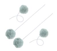 Beaupretty 4 pièces Balles de Remplacement pour Arbre à Chat Peluche avec Cloche Suspendu Interactif pour Chats Lot de Balles Vertes pour Griffoir