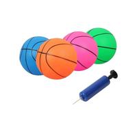 Beaupretty 4 pièces Ballon de Basket Gonflable PVC avec Pompe Sportif pour Garçon Fille Garçons Filles Jeu Intérieur Extérieur Couleur Aléatoire Couleur Aléatoire
