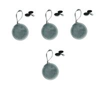 Beaupretty 4 Pièces Boîte de Rangement Huile Essentielle Ronde Fentes Sac de Voyage Portable avec Protection Collision pour Huiles Essentielles et Vernis à Ongles Vert sans Bouteilles