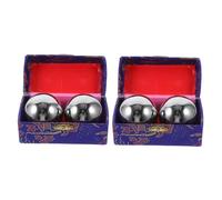 Beaupretty 4 Pièces Boules de massage à la main masseur de pieds Silver