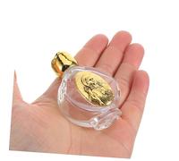 Beaupretty 4 Pièces Bouteilles Eau Bénite Rechargeables Verre Décoratives pour Baptême Mariage Voyage Polyvalentes et Portables