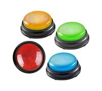 Beaupretty 4 Pièces Boutons de Sonores pour Jeux Quiz Garçon Fille Couleurs Jeu de Rapidité pour École et Famille Accessoires de Jeu