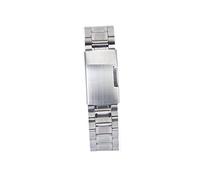 Beaupretty 4 pièces Bracelet Montre Acier Inoxydable avec Liens Solides et Barres à Ressort Argenté Épaisseur Fermoir Pliant avec Bouton Poussoir