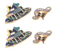 Beaupretty 4 Pièces Broche Musicale et Ajustement Sécurisé en Alliage Confortable pour Femmes Musiciennes Professionnelles, pour Anniversaires et Performances