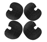 Beaupretty 4 Pièces Cape de Coiffure Noire Taille L Imperméable Polyester Tablier de Coiffeur Réutilisable Protection Complète pour Coloration Décoloration et Permanente Unisexe Adulte