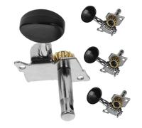 Beaupretty 4 pièces Chevilles Mécaniques pour Ukulélé Accordeurs Solides Plastique et Acier pour Authentique Installation sans Rayures Adaptés Aux Guitares et Petits Instruments à Cordes