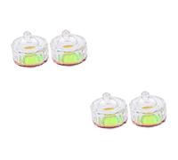 Beaupretty 4 Pièces coupe en cristal de verre à ongles décoration ongles decoration ongles mini plat nail art plat de monomère mini récipient acrylique bol de cristal d'ongle Un verre