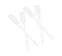 Beaupretty 4 Pièces Cuillères de Comptage de Pilules Plastique Blanc Mini Cuillère pour Médicaments Perles et Granulés Outil Précis et Portable pour Laboratoire et Usage Quotidien