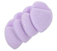 Beaupretty 4 pièces Éponge Nettoyage Visage Douce Pads Exfoliation Profonde Nettoyant Pores Accessoire Soins Peau