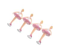 Beaupretty 4 pièces Figurines Ballerines Danseuses Musicales Accessoires Poupée Princesse pour Boîte à Musique Tournante Décoration Collection Cadeau