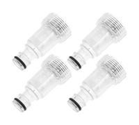 Beaupretty 4 pièces Filtreur Eau pour Nettoyeur Haute Pression Accessoire Machine Laver avec Adaptateur Entrée Rapide Filtre pour Tuyau de Lavage Voiture Raccord Rapide pour Robinet et Buses