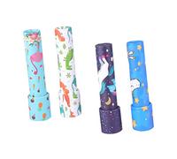 Beaupretty 4 pièces Kaleidoscope pour Garçon Fille Éducatif Rotatif Sûr et Portable Développement de Imagination pour Garçons et Filles Styles Aléatoires