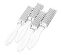 Beaupretty 4 Pièces Lime exfoliante pour les pieds extracteur de pieds électrique outil électrique lame de décapant Gel accessoire de pédicure coupe-pieds transparent acier inoxydable 304