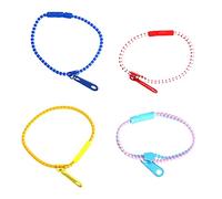 Beaupretty 4 Pièces Lot De Bracelets Amitié à Fermeture Éclair Accessoires Pour Garçon Fille Offres De Fête