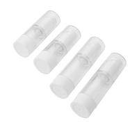 Beaupretty 4 pièces Lot de Flacons Pulvérisateurs Transparents Plastique Bouteilles Cosmétiques Rechargeables Distributeurs Étanches pour Lotion et Soin Peau Format Voyage Pratique