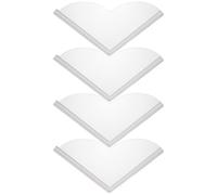 Beaupretty 4 Pièces Pare-éclaboussures pour Baignoire Acrylique avec Adhésif Auto-Collant Silicone Étanche Installation sans Perçage pour Salle de Bain Pratique