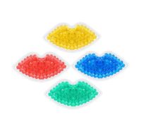 Beaupretty 4 Pièces Patchs Hydratants pour Yeux Forme de Lèvres Lot de Gels Rafraîchissants pour Atténuer les Ombres et Poches Soins Anti-âge pour Contour des Yeux