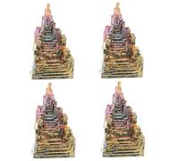 Beaupretty 4 Pièces Pierre Brute En Cristal De Bismuth Trousse Dirigé Améthyste Uv Lunettes De Soleil Brochure Chevalets Strass Feu Des Stands Fil Armoire Art Cas or Bar Plaque Tournante Mur